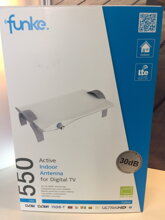 Anténa Funke DSC550, filtr LTE, 16dB, černá