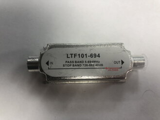 LTE filtr propustný do 48 kanálu - 5G - 700Mhz 