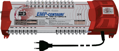 Multipřepínač EMP Centauri 3 družice + TV, 16 výstupů
