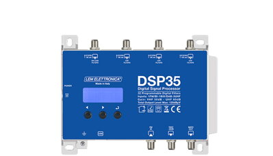DSP 35 -5G LEM Elettronica zesilovač/měnič 5xvstup/ 60dB/ 116dB