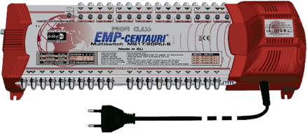 Multipřepínač EMP Centauri 4 družice + TV, 20 výstupů