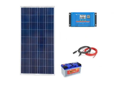 FOTOVOLTAICKÝ SET NA CHATU 175WP/12V