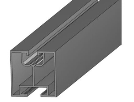 Hliníkový montážní profil 40x40 pro kladívkový šroub (T) - L2210 cerná