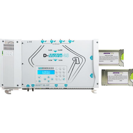 D-MATRIX 4S- EVO-4xDVB-S/S2 > 4xDVB-T/C 2xCI Compact stanice STA