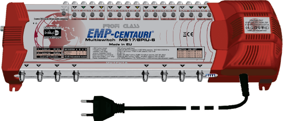 Multipřepínač EMP Centauri 4 družice + TV, 8 výstupů