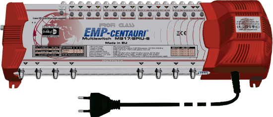 Multipřepínač EMP Centauri 4 družice + TV, 8 výstupů Multipřepínač EMP Centauri 4 družice + TV, 8 výstupů