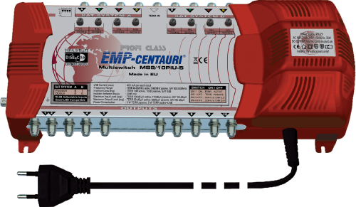 Multipřepínač EMP Centauri 2 družice + TV, 10 výstupů Multipřepínač EMP Centauri 2 družice + TV, 10 výstupů