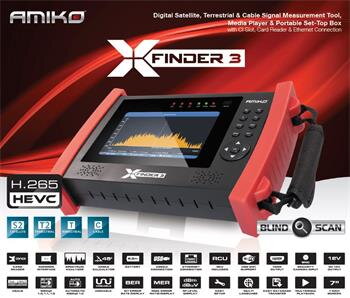 Měřící přístroj Amiko X-FINDER 3 - (HEVC S2 + T2/C)