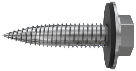 Samořezný nerezový šroub fischer Solar-Screw 6x25 s EPDM podložkou