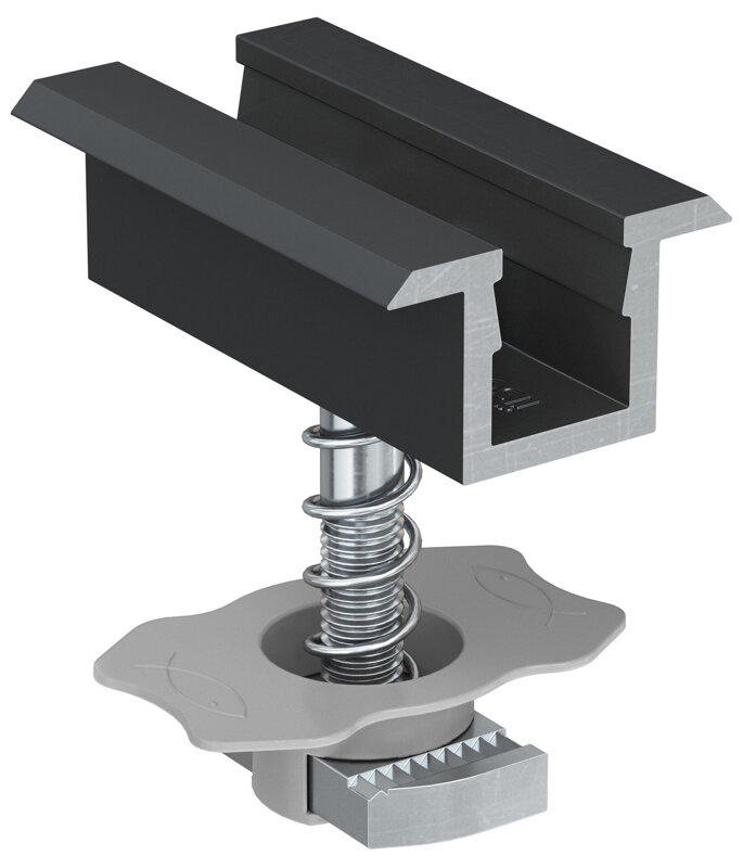 Předmontovaný středový úchyt PM C 28-34 ČERNÝ LAK