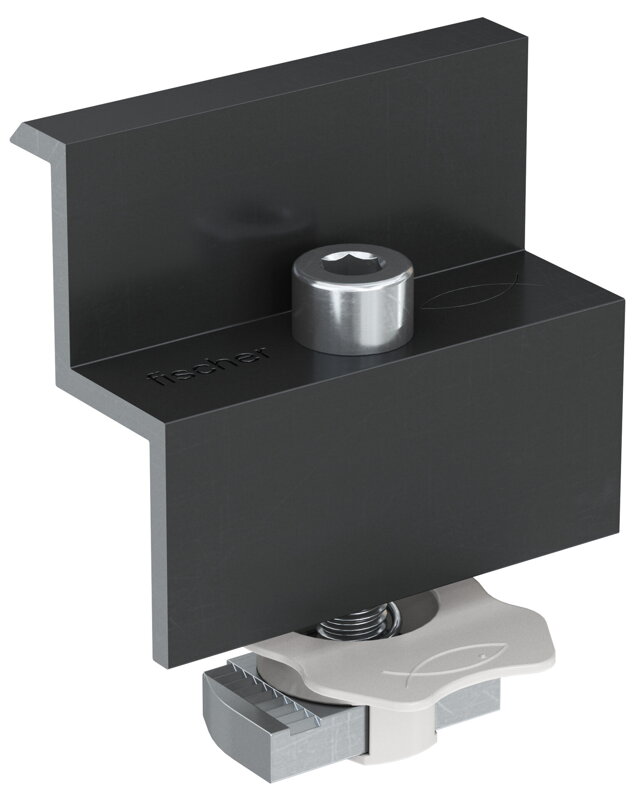 Předmontovaný koncový úchyt PM F 30 ČERNÝ LAK